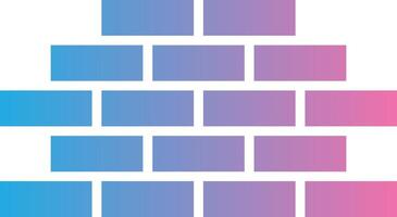 Wall Glyph Gradient Icon Design vector