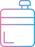 Flask Line Gradient Icon Design vector