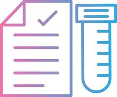Dna Report Line Gradient Icon Design vector