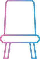 asiento línea degradado icono diseño vector