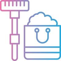 Cleaning Line Gradient Icon Design vector