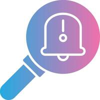 Fault Glyph Gradient Icon Design vector