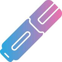 Highlighter Glyph Gradient Icon Design vector