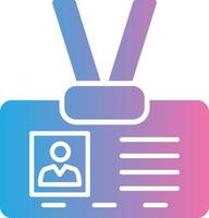 ID Glyph Gradient Icon Design vector
