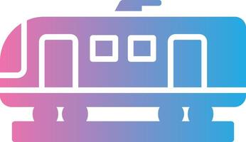 High Speed Train Glyph Gradient Icon Design vector