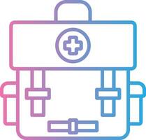 First Aid Line Gradient Icon Design vector