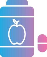 Vitamins Glyph Gradient Icon Design vector