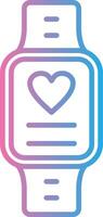 Watch Line Gradient Icon Design vector