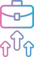 Business Line Gradient Icon Design vector