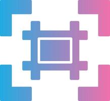 Grid Glyph Gradient Icon Design vector
