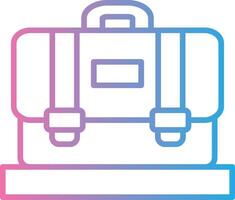 Suitcase Line Gradient Icon Design vector