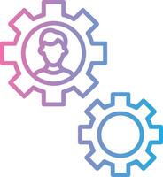 Draft Tools Line Gradient Icon Design vector