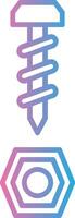 Ironware Line Gradient Icon Design vector