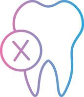 Dentist Line Gradient Icon Design vector