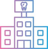 Dental Care Line Gradient Icon Design vector