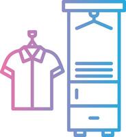 Coat Rack Line Gradient Icon Design vector