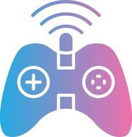 Gaming Glyph Gradient Icon Design vector