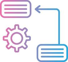 Prioritize Line Gradient Icon Design vector
