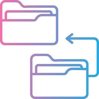 Backlog Line Gradient Icon Design vector