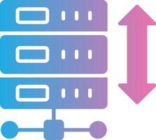 Expand Arrows Glyph Gradient Icon Design vector