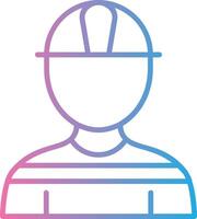 Architect Line Gradient Icon Design vector
