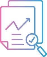 Data Quality Line Gradient Icon Design vector