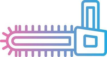 Chainsaw Line Gradient Icon Design vector