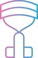 Curler Line Gradient Icon Design vector