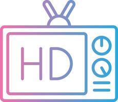 Hd Line Gradient Icon Design vector