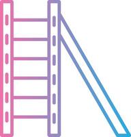 Ladder Line Gradient Icon Design vector