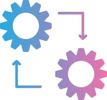 Methodology Glyph Gradient Icon Design vector