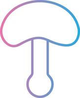 Mushroom Line Gradient Icon Design vector