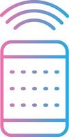 Remote Control Line Gradient Icon Design vector