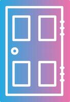 Door Glyph Gradient Icon Design vector