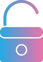 Open Lock Glyph Gradient Icon Design vector