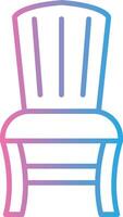 Armchair Line Gradient Icon Design vector