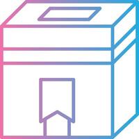 Kaaba Line Gradient Icon Design vector