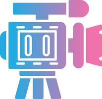 camera Glyph Gradient Icon Design vector