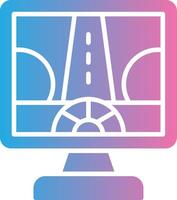 Driving Control Glyph Gradient Icon Design vector