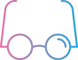 Reading Glasses Line Gradient Icon Design vector