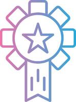 Award Line Gradient Icon Design vector