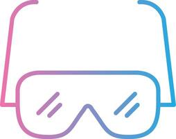 leyendo lentes línea degradado icono diseño vector