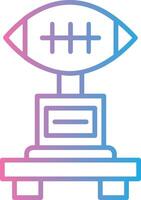 Football Line Gradient Icon Design vector