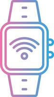 Wi-fi Line Gradient Icon Design vector