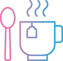 Coffee Cup Line Gradient Icon Design vector