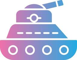 Tank Glyph Gradient Icon Design vector