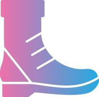 Boot Glyph Gradient Icon Design vector