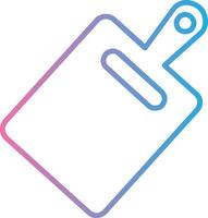 Cutting Board Line Gradient Icon Design vector