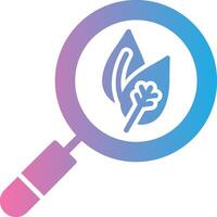 Natural Research Glyph Gradient Icon Design vector