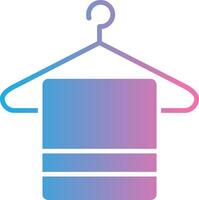 Hanger Glyph Gradient Icon Design vector